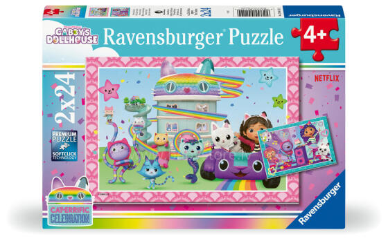 Ravensburger Puzzle 2x24 Pieces: Gabby's Dollhouse