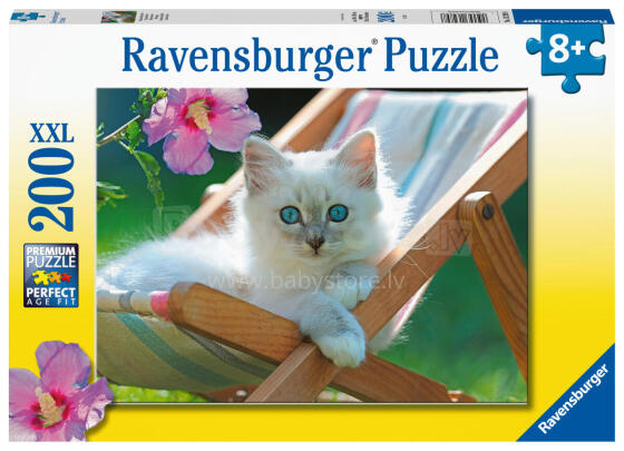 Ravensburger Puzzle 200 pc White Cat