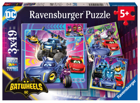 Ravensburger puzzle 3x49 pc Batwheels Characters