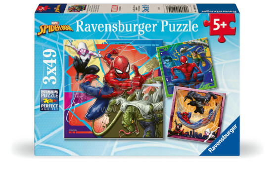 Ravensburger Puzzle 3x49 Pieces: Spider-Man