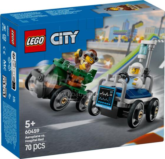 LEGO City Aeroplane vs. Hospital Bed Race Car Pack