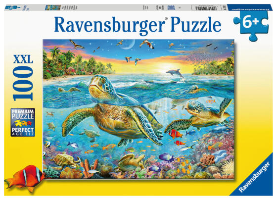 Ravensburger Puzzle 100 pc Swim with Sea Turtles