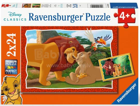 Пазл Ravensburger 2x24 детали: Семья Короля Льва