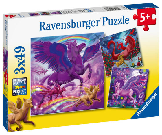 Ravensburger puzzle 3x49 pc Mythical Grandeur