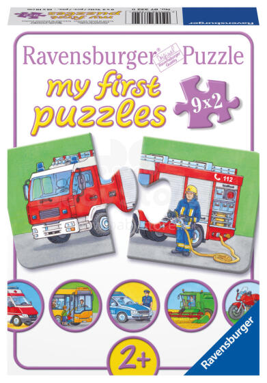 Ravensburger My First Puzzle 9x2 pc Commercial vehicles