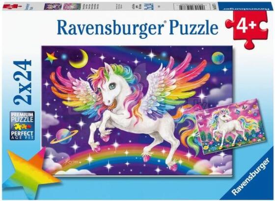 Ravensburger puzzle 2x24 pc Unicorn and Pegasus