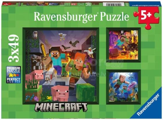 Ravenburgeri Puzzle 3x49 Pieces Minecraft