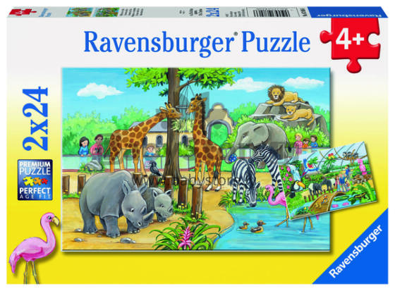 Ravensburger Puzzle 2x24 pc Welcome to the Zoo