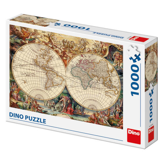 Dino Puzzle 1000 pc Antique World Map