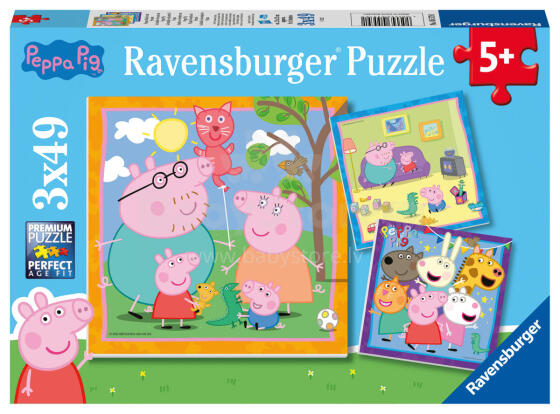 Ravensburger Puzzle 3x49 pc Peppa Pig