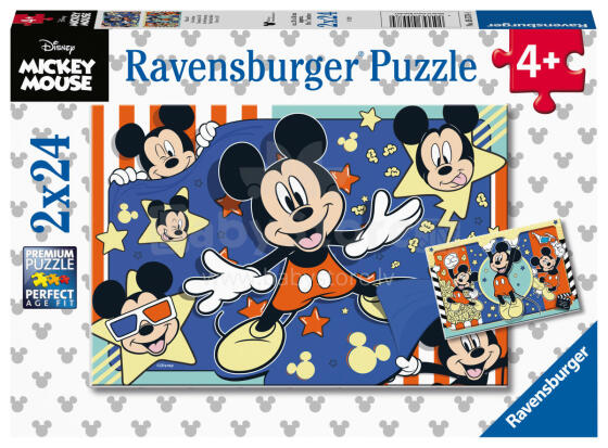 Ravensburger Puzzle 2x24 pc Mickey Mouse