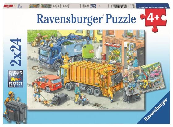 Ravensburger puzzle 2x24 pc Garbage Sorting