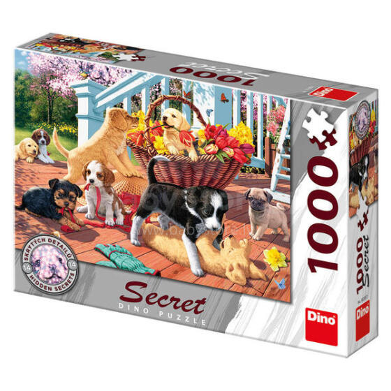 Dino Secret Puzzle 1000 pc Puppies