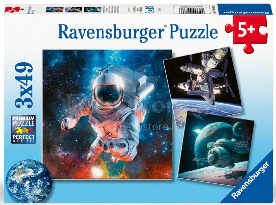 Ravensburger puzzle 3x49 pc Space
