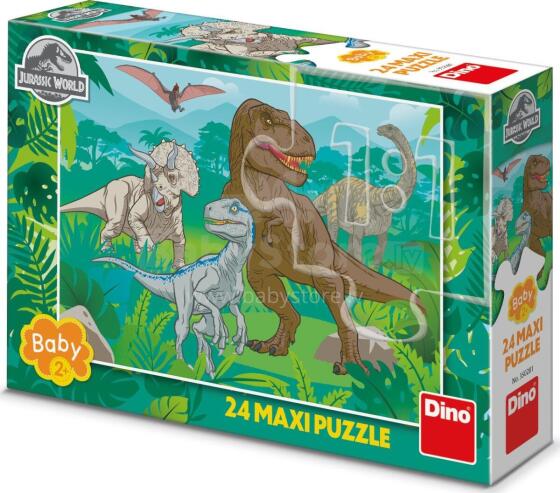 Dino puzle 24 gab., Dinosauru pasaule