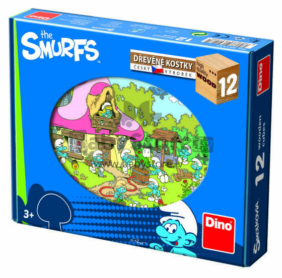 Dino Cube Puzzle 12 pc The Smurfs