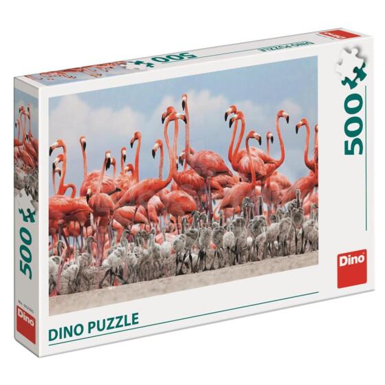 Dino Puzzle 500 pc Flamingos