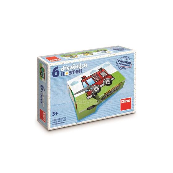 Dino wooden block puzzle 6 pc Machines