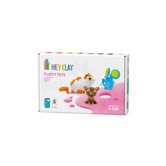 HEY CLAY Modeling Clay Furry Animals 6 pc