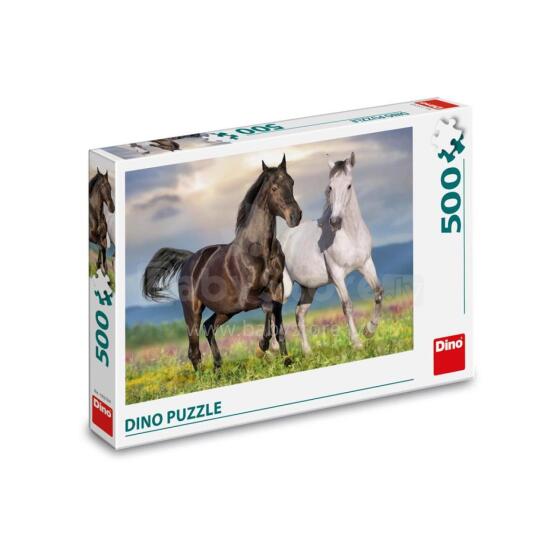 Dino Puzzle 500 pc Horses in Love