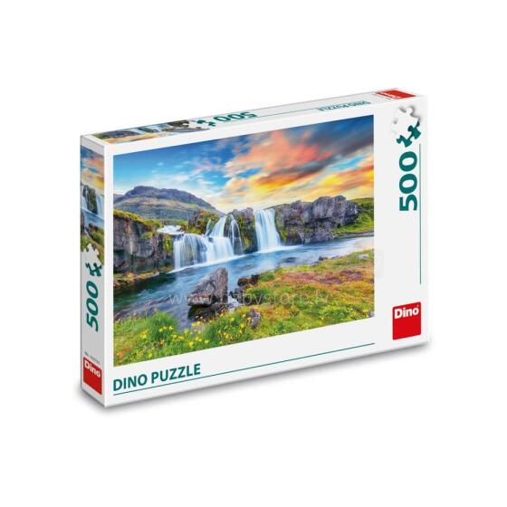 Dino Puzzle 500 pc Icelandic Waterfalls