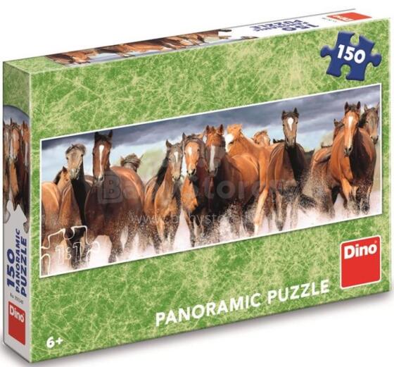 Dino panoramic puzzle 150 pcs Horses