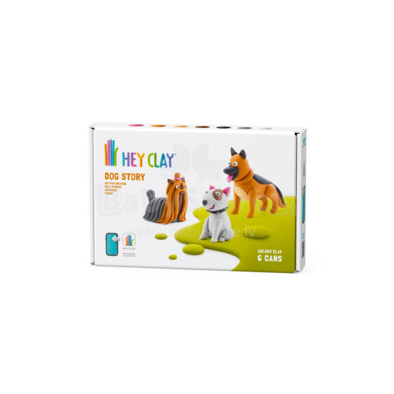 HEY CLAY Modelling Clay 6 pcs: Dog Selection 2
