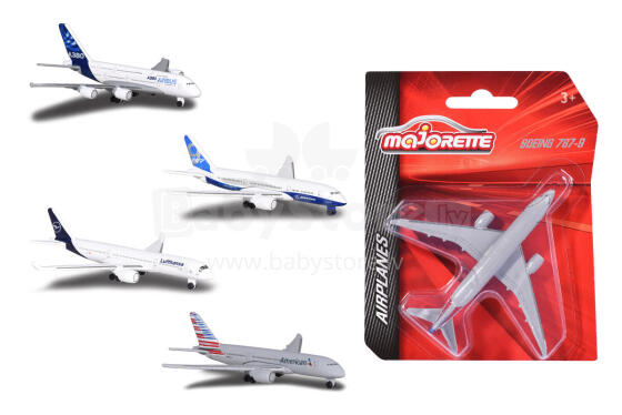 Majorette passenger planes 4 different