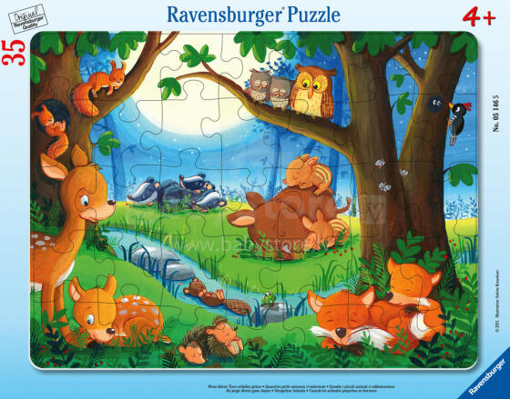 Ravensburger Frame Puzzle 35 pc Sleeping Animals