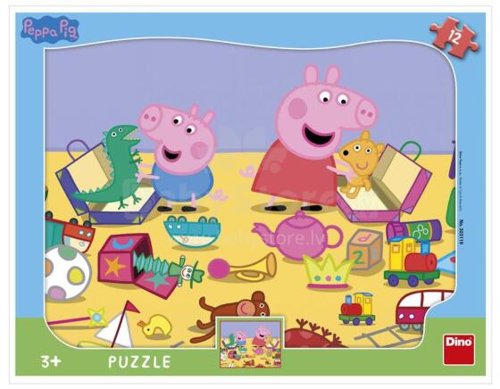 Dino Frame Puzzle 12 pc, Peppa Pig