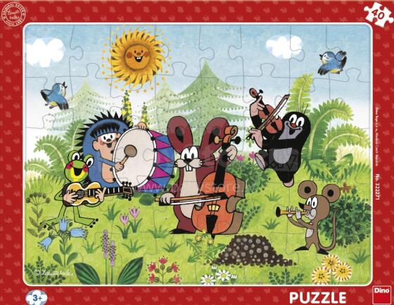 Dino Frame Puzzle 40 pc, The Mole and the Band