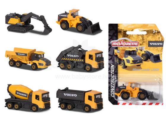 Majorette Volvo Construction Vehicle 6 Different