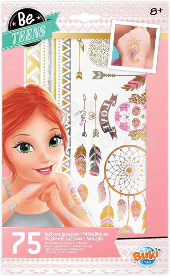 Buki Washable Tattoo 75 pc - Metallic