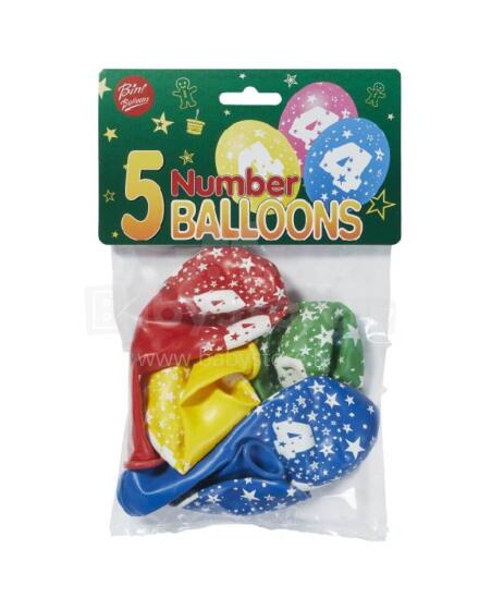 Bini numurs 4 baloni, 5 gab.