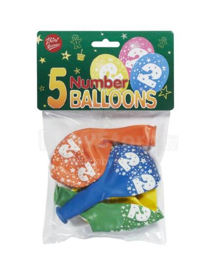 Bini numurs 2 baloni, 5 gab.