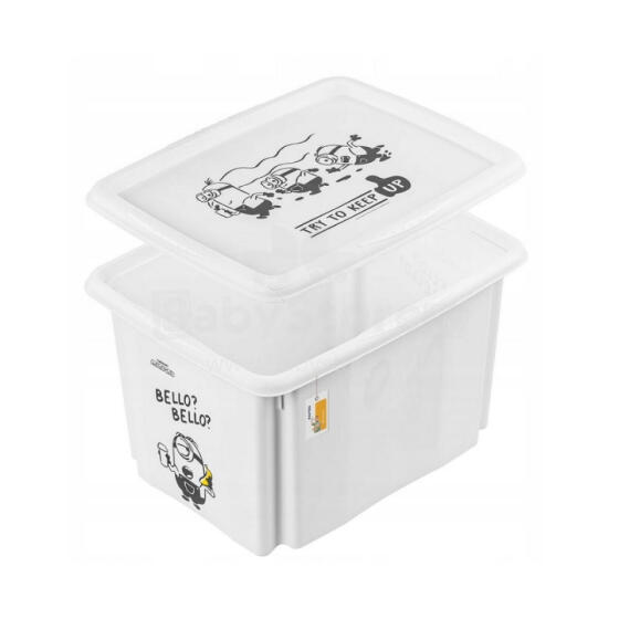 Box with lid 30L Karolina &ldquo;Minions Bello&rdquo; 45x35x27cm white