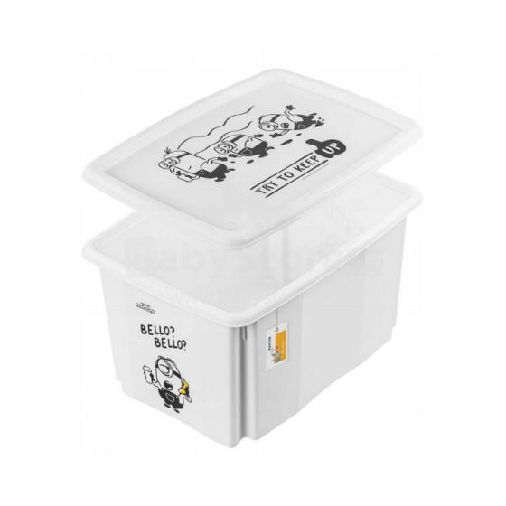 Box with lid 45L Karolina &ldquo;Minions Bello&rdquo; 55.5x40x30cm white