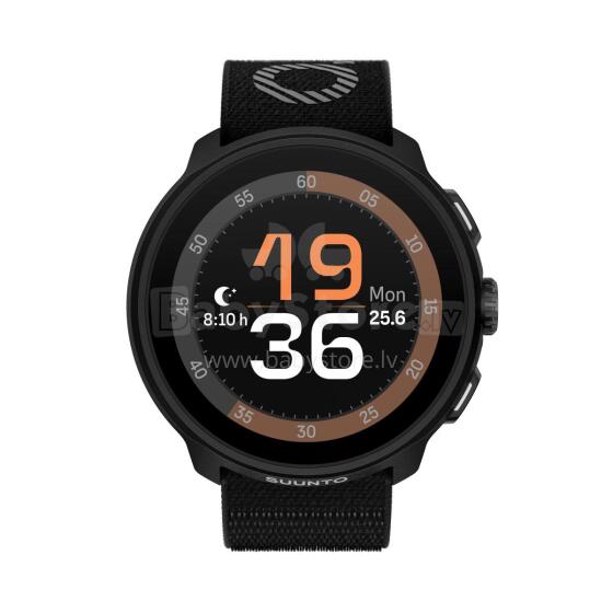 SUUNTO RUN ALL BLACK W/ TEXTILE STRAP 