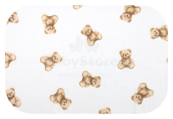 Diaper - 30435 - FLANNEL PRINT - EGA - PLUSH TEADDY BEAR - size 70x80 cm