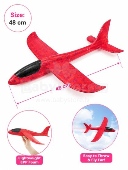 Bebe Basic Big Planer Art.294565 A glider made of lightweight and durable 48cm foam