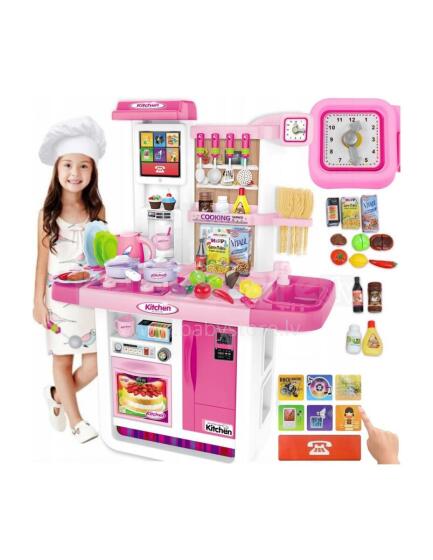 WOOPIE Kitchen MY LITTLE CHEF Touch Panel with Sound Water Circulation Pink