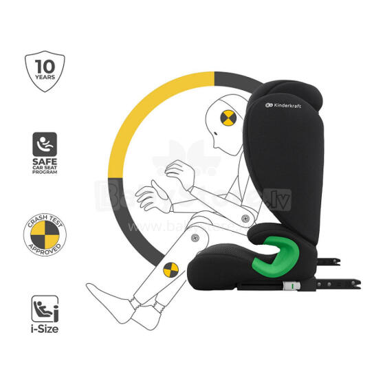 KINDERKRAFT Car Seat JUNIOR FIX 2 PLUS i-Size black