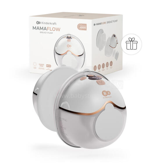 KINDERKRAFT single electric breast pump MAMAFLOW, golden, KEMAFL00GLD0000