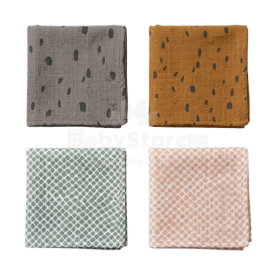 La bebe™ Muslin Face Cloth Random Color 1 pcs.(30x30cm)