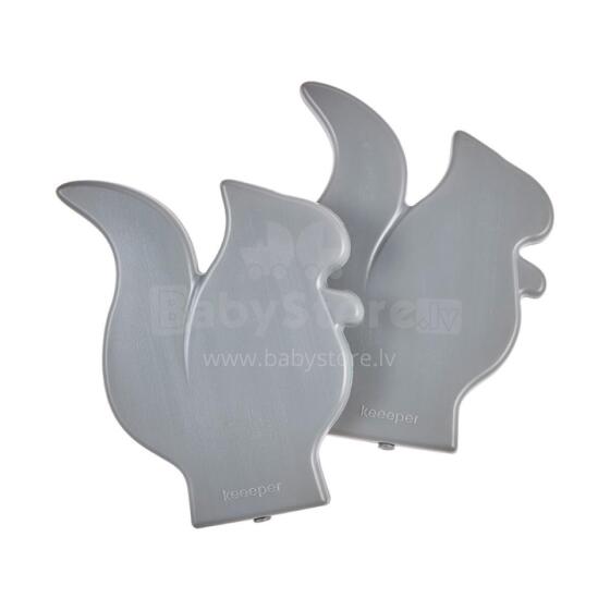 Keeepy 2-piece set of cold elements 18.5x14x1.5cm gray