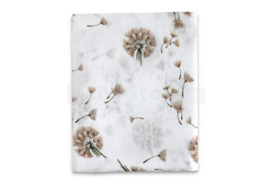 Aptinšanas sega / Autiņš - 0336 - MUSLINS - izmērs 120x120 - PUPA - BEIGU