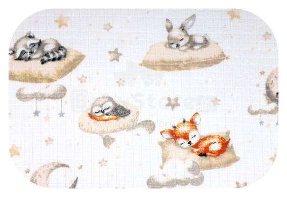 Diaper - 31357 - TETRA PRINT - EGA - SWEET DREAMS - size 70x80 cm