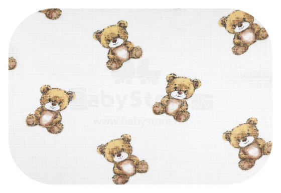 Diaper - 1715 - TETRA PRINT - EGA - SOLO BEAR - size 70x80 cm