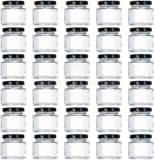 Tebery  Jam Jars Art.294988 jam jar with label, 45 ml. 1 pc.