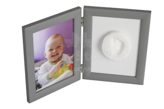 Baby Print - Gray Clay Frame